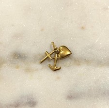 Vintage Faith, Hope and Charity Charm, Vintage Jewellery, 18 Karat Vintage Charm