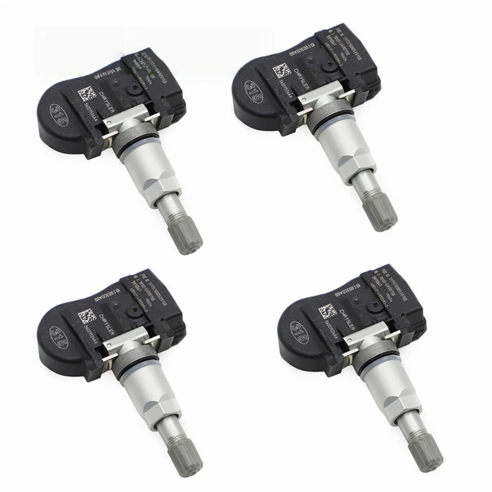 4 piezas TPMS 56029526AA 315 MHz para sensores de presión de neumáticos para Dodge Chrysler Jeep Foto 2 de 4