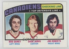 1976-77 Topps Bob Gainey Doug Jarvis Jim Roberts Jimmy Roberts #217 HOF je2