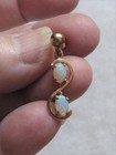 Natural Australian Opal Earrings 14K Gold Post Settings — photo 3