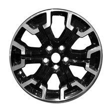 18x7.5 6 Spoke Refurbished Aluminum Wheel Flange Cut And Painted Black 560-96469