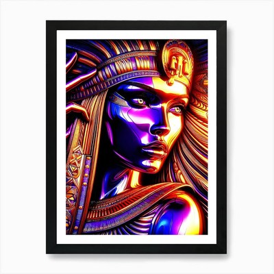 Cleopatra Portrait Artwork 128 Art  Framed Wall Art Poster Canvas Print Picture