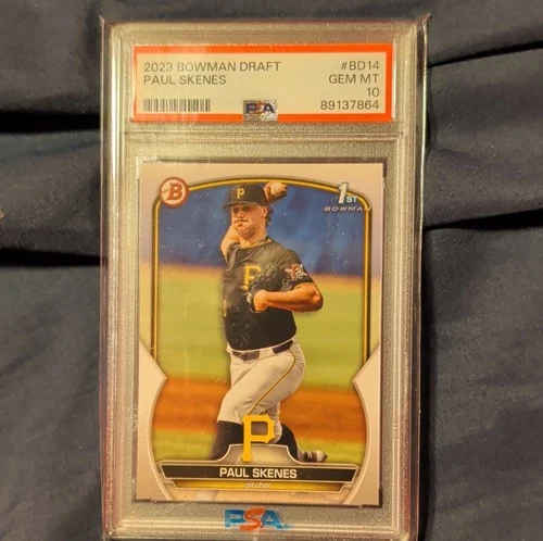 Bowman 2023 Draft Paul Skenes BD-14 Pirates Rookie PSA 10 Baseball Card
