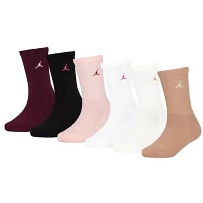 6 Pair Nike Womens Men's Kids Jordan Everyday Essential Crew Socks  Medium $22