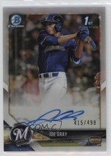 2018 Bowman Draft Chrome Pick Refractor 415/499 Joe Gray #CDA-JGR Auto n5h