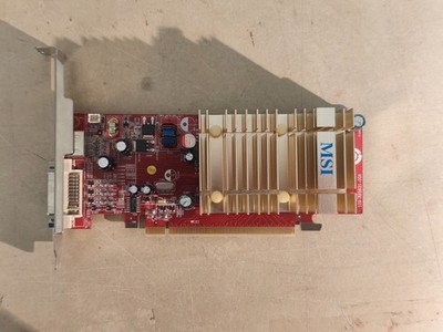 MSI ATI Radeon X1550 Grafikkarte DisplayPort DVI  TV Out 128MB PCI ex