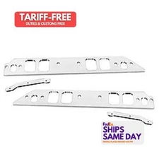 BandB 60720, Kit Intake Spacer BBC w/Large Rect. Ports Aluminum Natural Performa