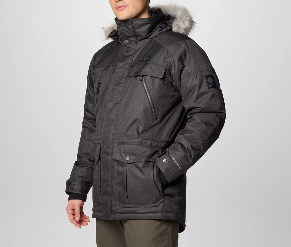 Men's COLUMBIA Barlow Pass TurboDown II Jacket Omni-Heat Insulated Winter Jacket - Image 3 of 4
