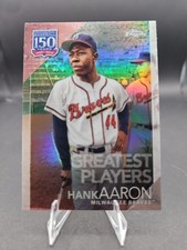 2019 Topps Chrome Update 150 Years #150C-22 Greatest Players - Hank Aaron ⚾ HOF