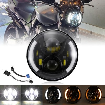 Motorrad 7'' LED Projektor Scheinwerfe Hi/Lo DRL Für Honda CB750 CB919 Hornet