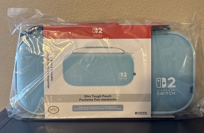 HORI Slim Tough Pouch (Light Blue) Carrying Case for Nintendo Switch 2