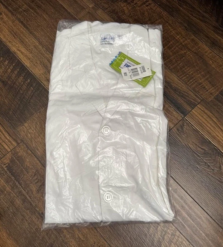 Landau Essentials Four Pocket Unisex Lab Coat - Изображение 4 из 4