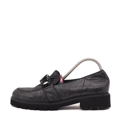 Gabor Damen Best Fitting Loafer schwarz Rauleder Strass, Mokassin EU 39,5 - Bild 1 von 4