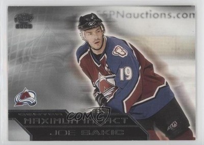 2002-03 Pacific Maximum Impact Joe Sakic #12 HOF e6j