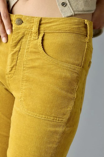 Anthropologie Pilcro Low Rise Icon Flare gelbe Cordhose Plus 18W 148$ - Bild 2 von 15