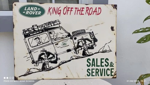Vintage land rover Signs no Porcelain Sign - Car Dealership Automobile Gas Pump
