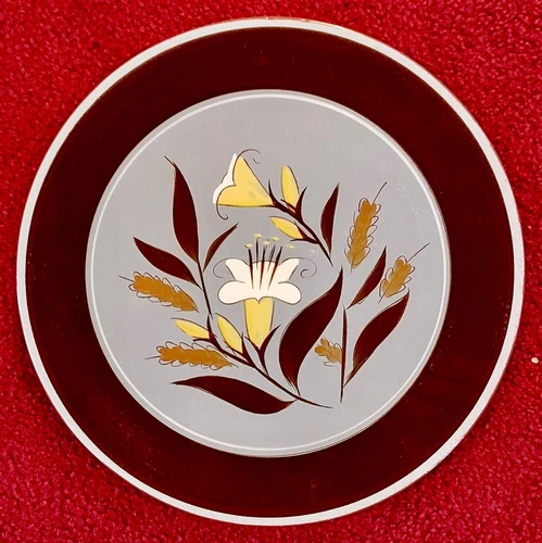 Vintage 14" Round Stangl Pottery Serving Platter "Golden Harvest" Pattern