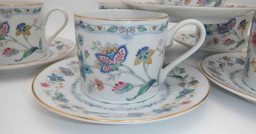 Set tazzine e piattini caffè Andrea by SADEK Demitasse o piccoli quantità 7 GIAPPONE VINTAGE - Foto 4 di 14