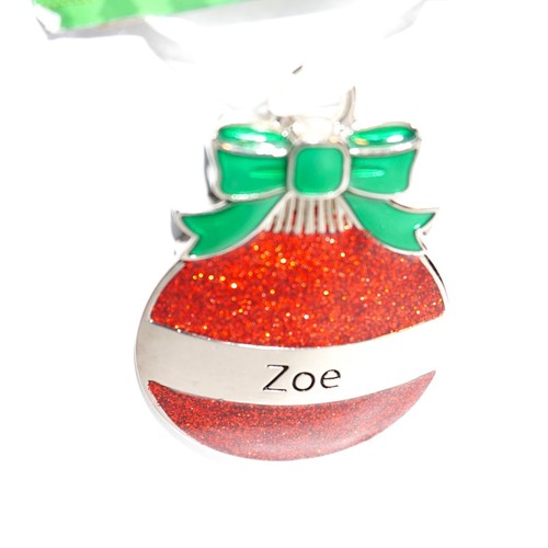 Ganz Metal Christmas Ornament Ball Red Personalized Pick Name Collectible NWT JB - Picture 72 of 72