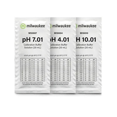 pH Kalibrierlösung | Eichlösung pH 4 | pH 7 | pH 10. Milwaukee Instruments