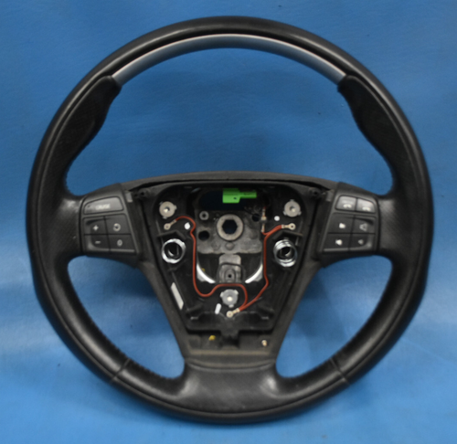 2006-2013 VOLVO C70 30 40 50 70 SERIES BLACK LEATHER STEERING WHEEL OEM