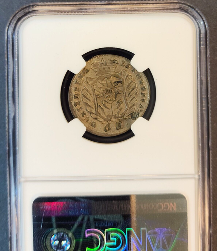 1747 GERMANY SILVER 6 KREUZER 6K WURTTEMBERG DUKE KARL EUGEN NGC VF 30 SCARCE - Picture 2 of 3