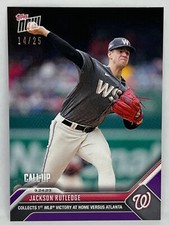 2023 Topps Now #914 Jackson Rutledge Washington Nationals PURPLE Parallel 14/25