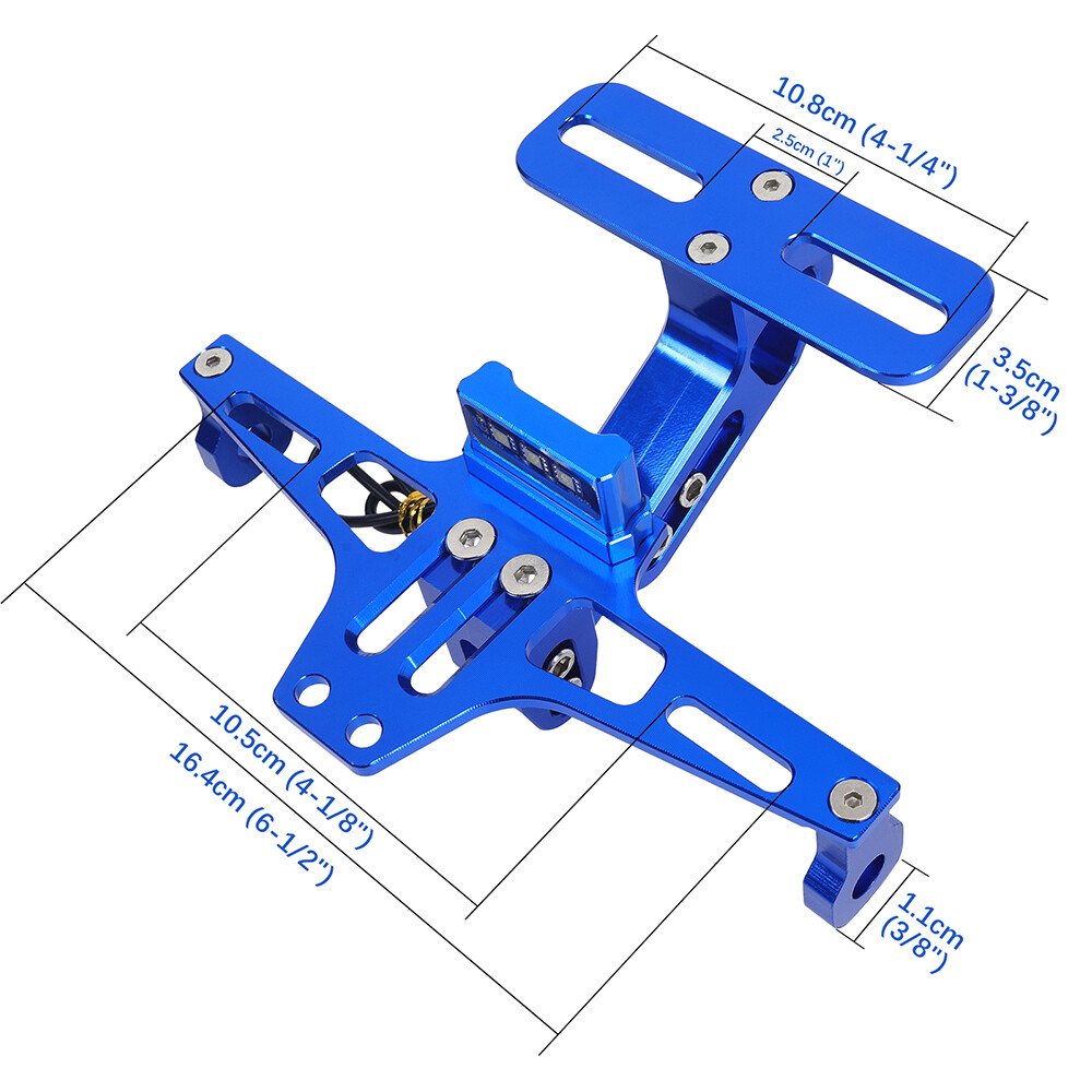 Motorcycle License Plate Mount & Tail Light For Honda Grom