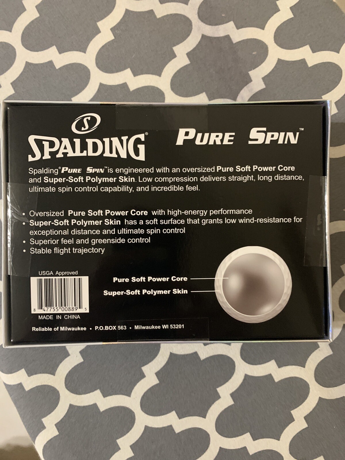 Spalding Pure Spin White Golf Balls Pack Of 12 eBay