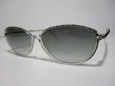Vintage Sunglasses Silhouette 1912 Black Crystal Fashion Retro Ladies Gray Fade