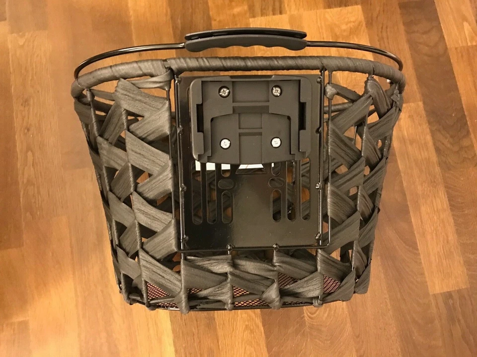 Cycle Tech Fahrradkorb Milano 26 Liter schwarz Kunststoff mit Adapter - NEU - Bild 2 von 4