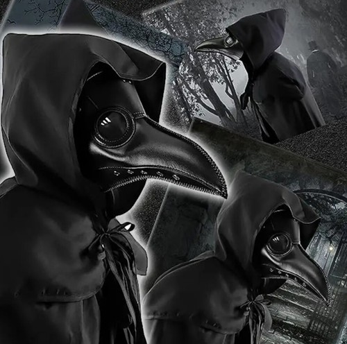 Faux Leather Steampunk Plague Doctor Mask - Picture 4 of 5
