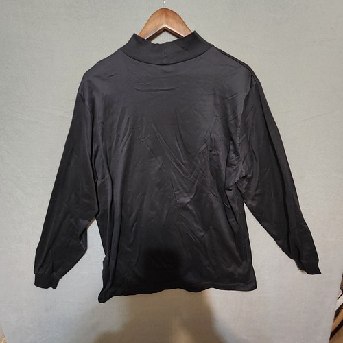 Herren Lands End Schwarz Langarm Pullover Rollkragen Größe XL - Bild 5 von 7