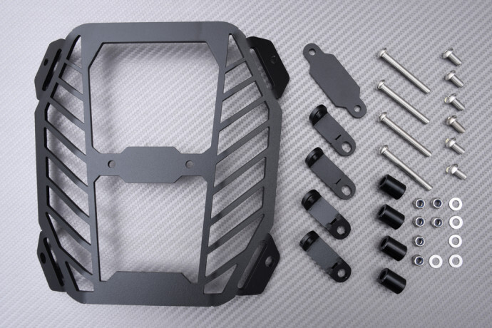 Protection de phare moto pour Honda MSX Grom 125 modèles 2021 à 2024 en ABS noir