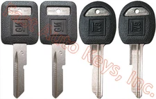 4 NEW GM Logo OEM "C" IGNITION +"B" DOORS/TRUNK Key Blanks Uncut 594032 + 593197