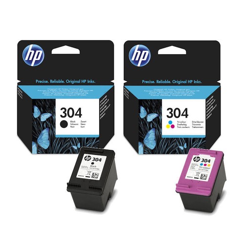 HP 304 Black \u0026 Colour Ink Cartridge 