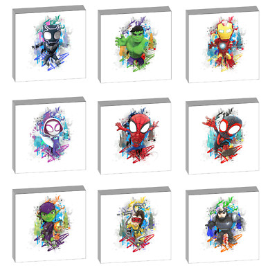 SPIDEY & HIS AMAZING FRIENDS SET OF 3 CANVAS PICTURES - 5 sizes to choose from