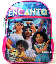 Disney Encanto Backpack 16" Madrigal Family Luisa Mirabel Isabella Book Bag New