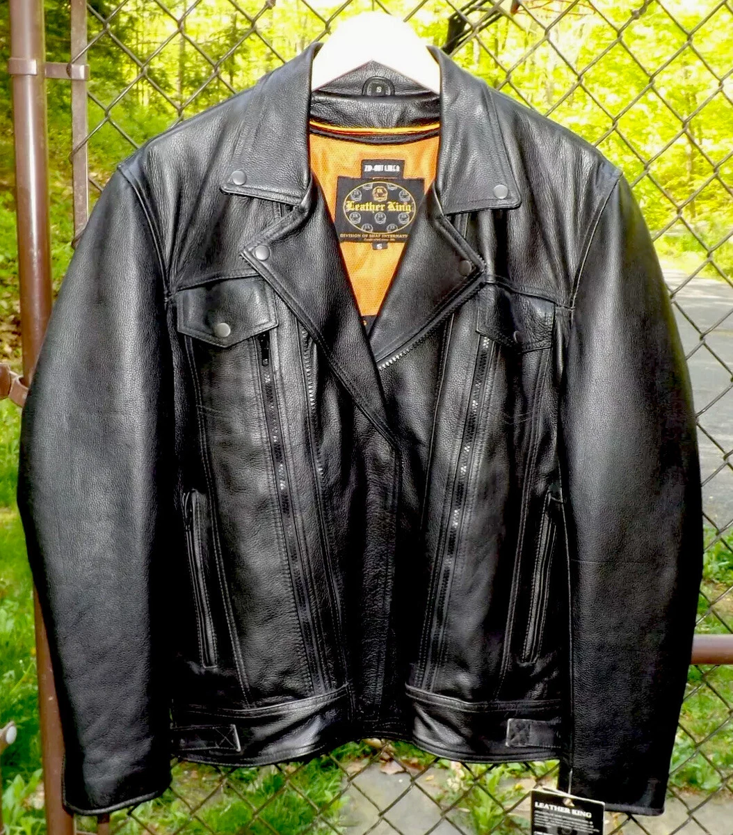 Leather king top motorcycle jacket