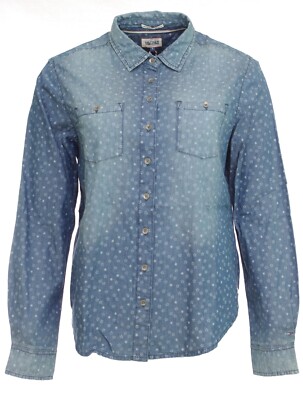 Tommy Jeans Damen Jeanshemd Ayla Shirt Stars Sternenmuster Gr. S