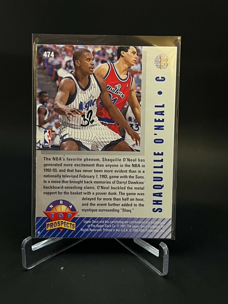 1992-93 Upper Deck Top Prospects Shaquille O'Neal Card #474 RC