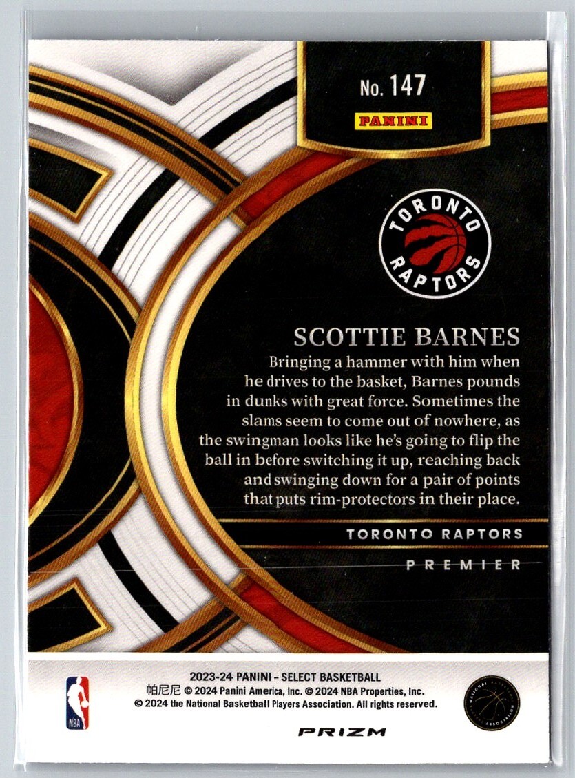 BGS10！Scottie Barnes Prizm Mojo Auto /25 BGS10 Scottie Barnes Prizm Mojo Auto /25 2021-22 RC
