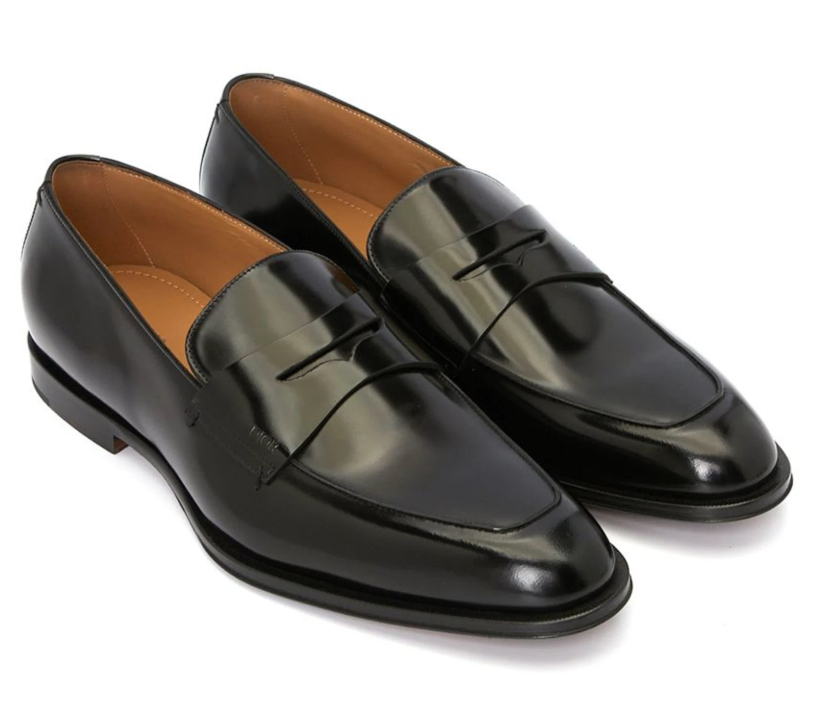 Mocassins Dior Timeless Penny cuir de veau noir chaussures habillées plates 45 12