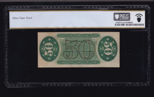 US 50c Fractional Currency Note Green Back FR 1331 PMG 64 V Ch CU (004) - Picture 2 of 2