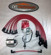 FORD 221 260 289 302 SBF Small Cap ELECTRONIC DISTRIBUTOR KIT - RED - 60,000V