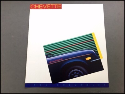 1986 Chevrolet Chevette Original Car Sales Brochure Catalog