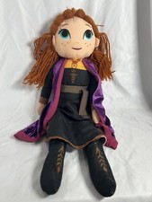 Disney Frozen II Anna Plush Large Doll Frozen 2 Yarn Hair Elsa's Sister See Pic