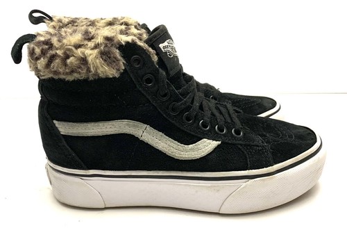 fur lined platform vans