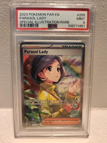 Parasol Lady graded PSA 9 for sale on eBay