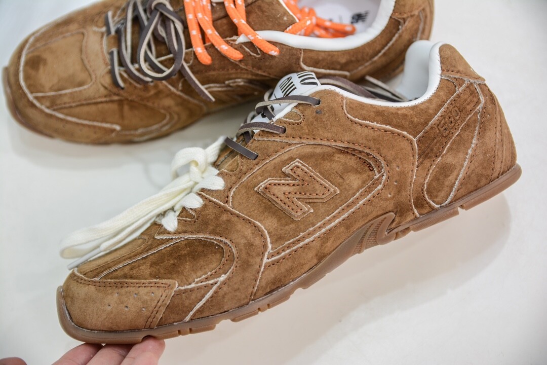 new pattern x Miu Miu 530 SL suede sports shoes brown women new pattern x Miu Miu 530 SL suede sports shoes brown women